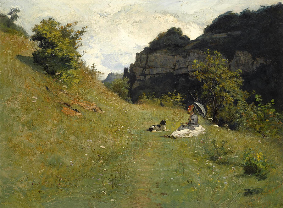 Le Chemin De La Maloche Painting by Jean-Paul Laurens