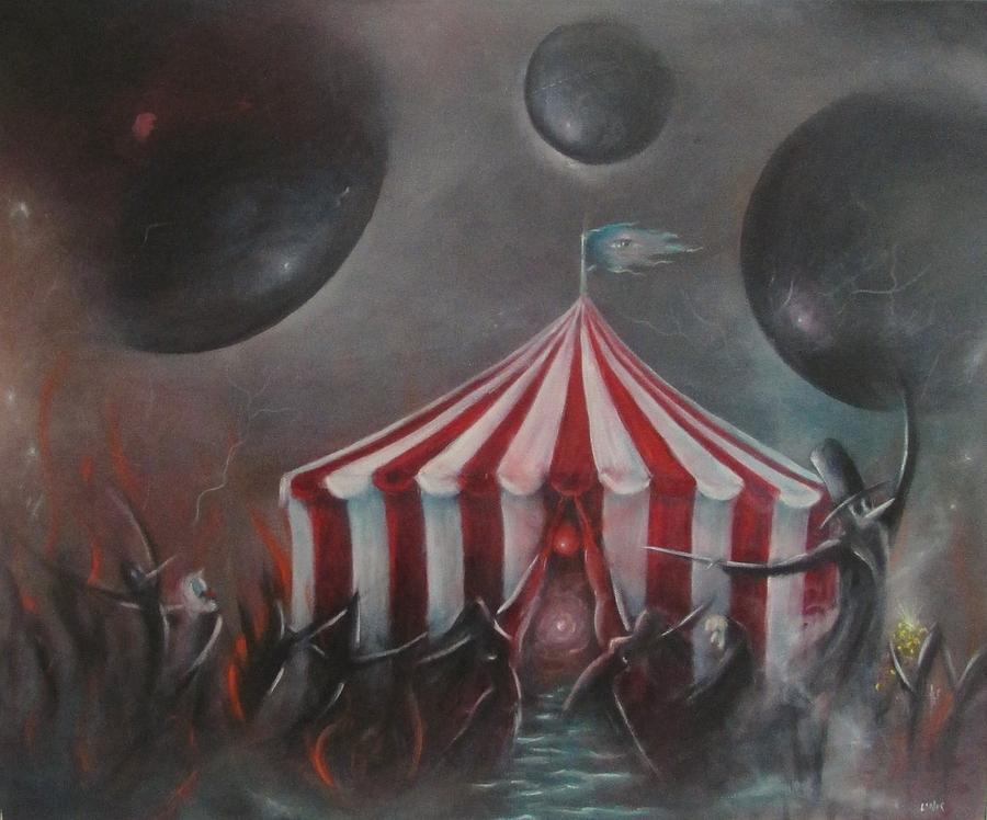 Landscape Painting - Le Cirque by Douglas Link