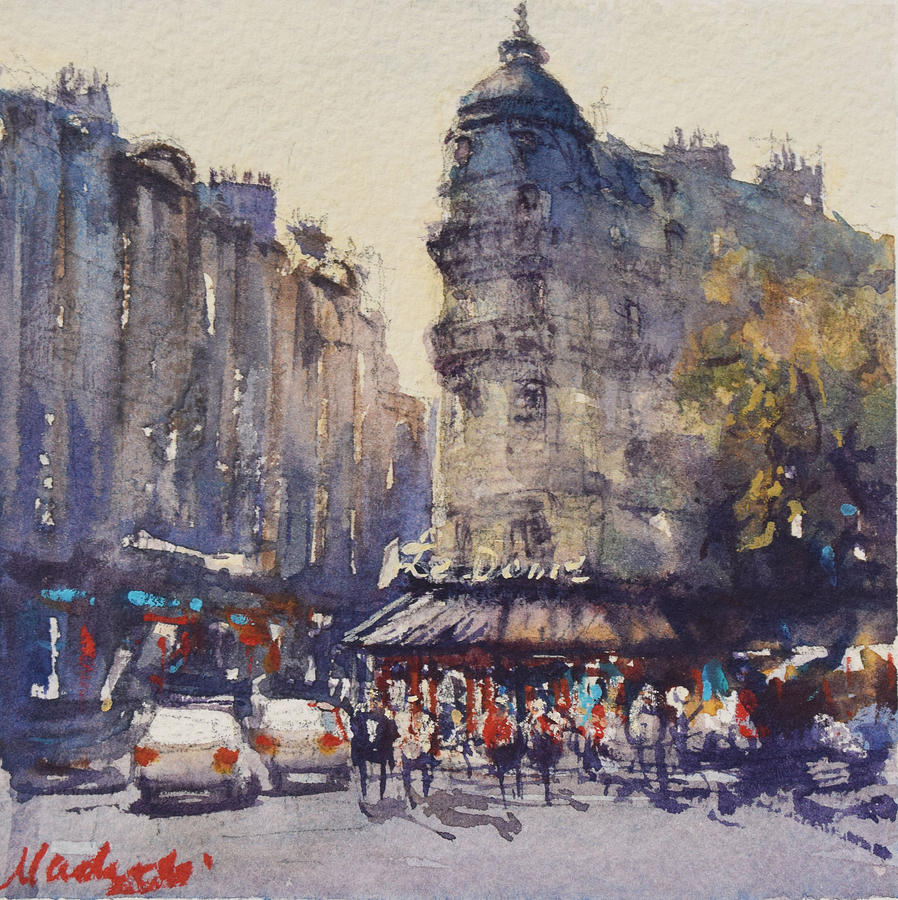 Le Dome Paris Painting by Nadera Benmansour - Fine Art America