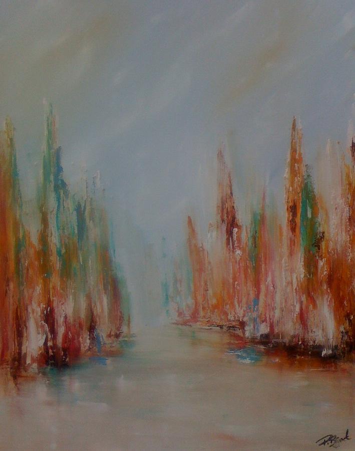 Canal Painting - Le grand canal by Patrice Brunet