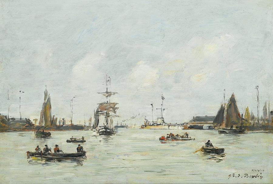 Le Havre Painting by Eugene Boudin - Fine Art America