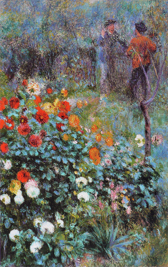Le Jardin de la rue Cortot a Montmartre Painting by Pierre-Auguste Renoir