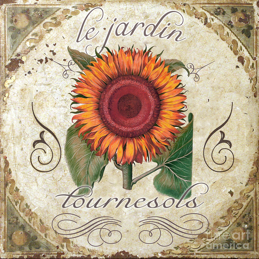 Sunflowers Painting - Le Jardin Tournesols  by Mindy Sommers