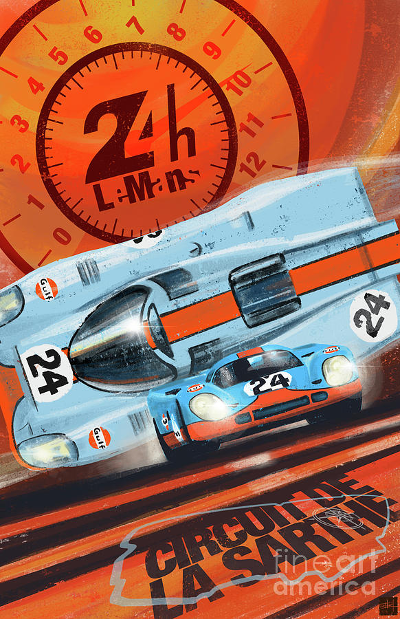 Le Mans Painting - Le Mans 24H by Sassan Filsoof