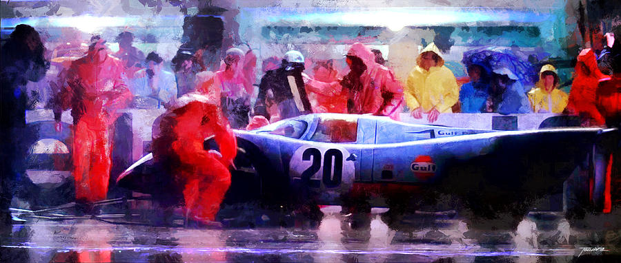 Le Mans Painting by Tano V-Dodici ArtAutomobile