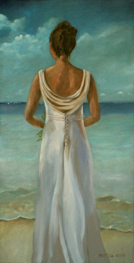 Beach Painting - Le Mariage d Aline by Bertica Garcia-Dubus