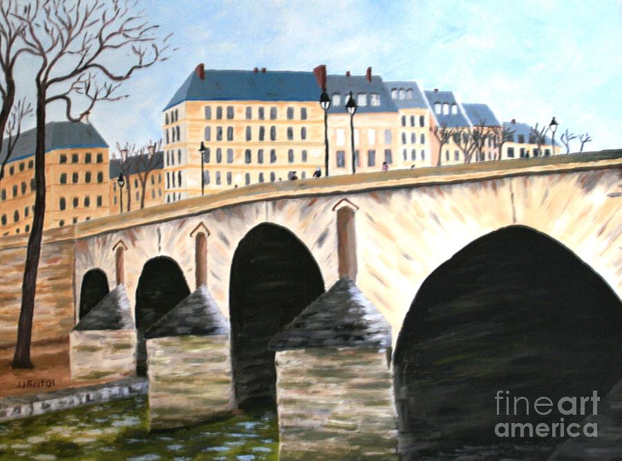 Le pont Marie Painting by Janice Best