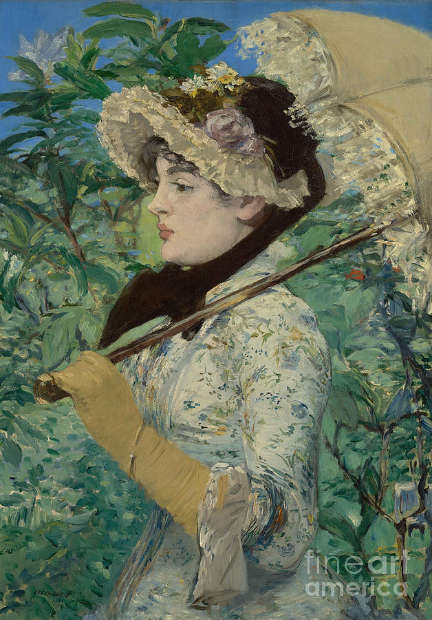 Le Printemps Painting by Edouard Manet