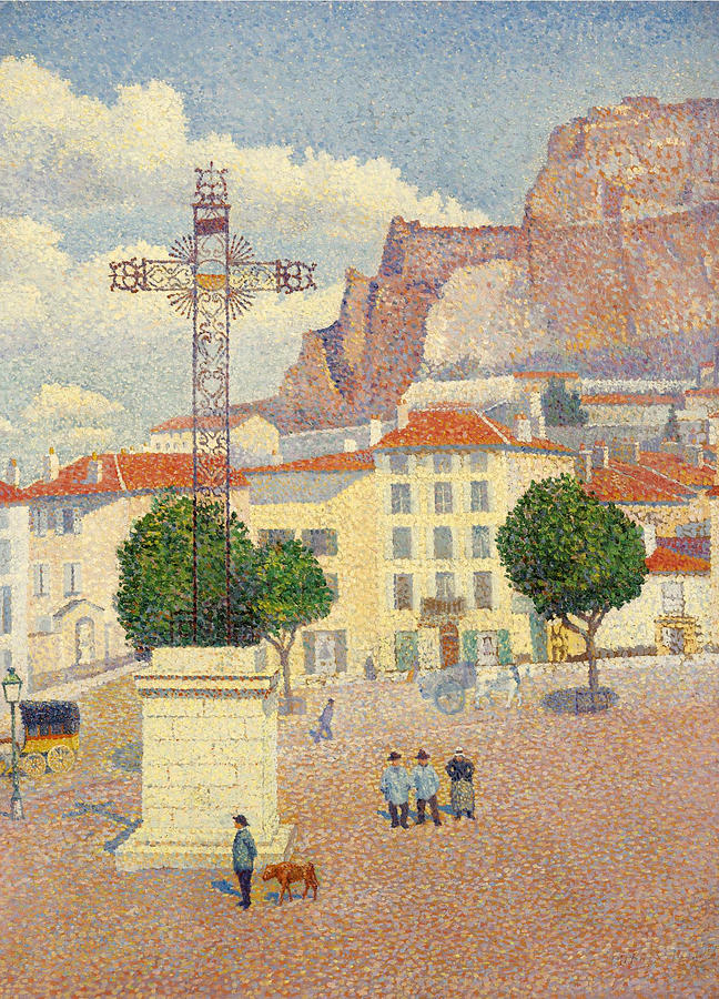 Le Puy. The Sunny Place Painting by Albert Dubois-Pillet