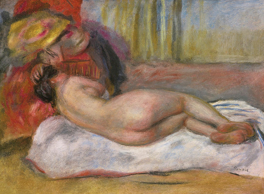 Le repos Drawing by Pierre-Auguste Renoir
