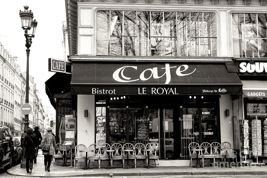 Cafe Le Royal Paris Photograph by John Rizzuto