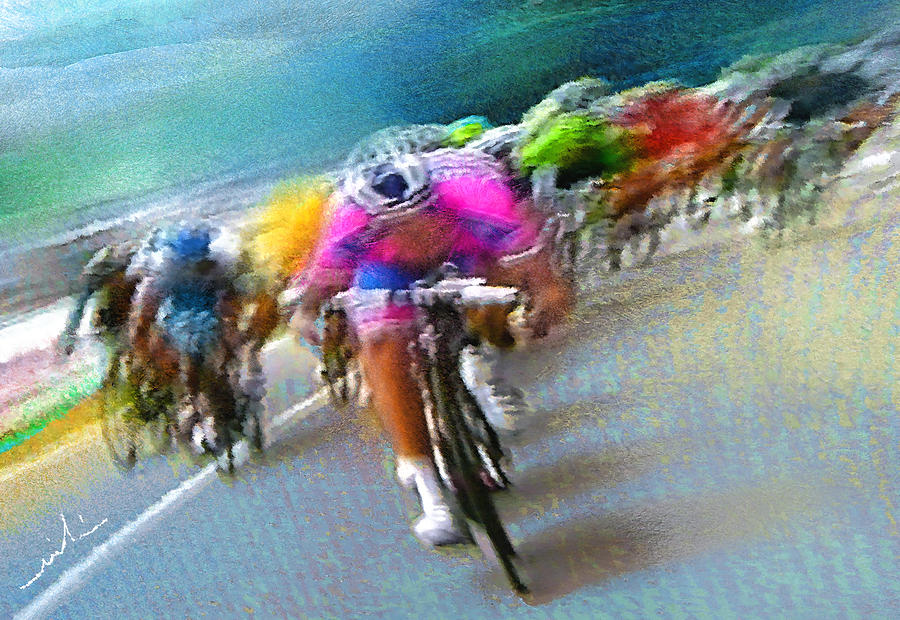 Le Tour de France 09 Painting by Miki De Goodaboom