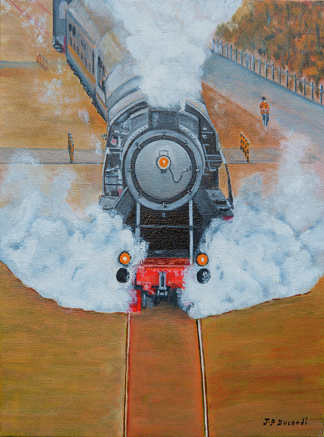 Le Train Painting by Jean-Pierre Ducondi