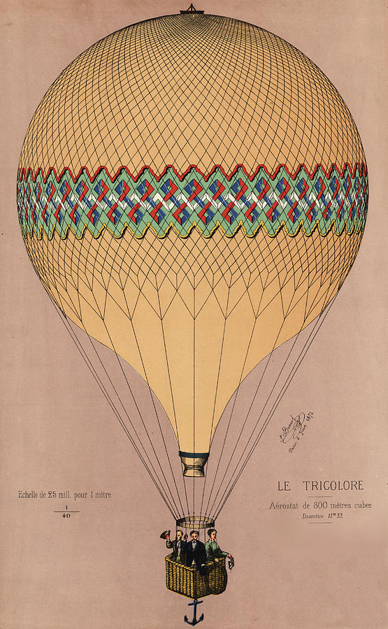 Le Tricolore 2 Drawing by Vintage Pix