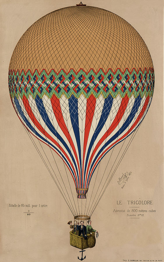 Le Tricolore Drawing by Vintage Pix