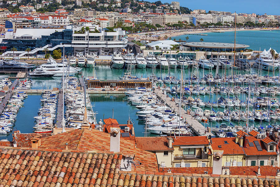 Le Vieux Port in Cannes City on French Riviera Photograph by Artur Bogacki