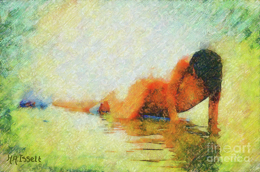 Lea in the water Digital Art by Humphrey Isselt