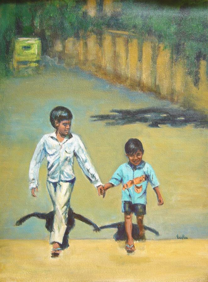 Lead Kindly Brother Painting by Usha Shantharam