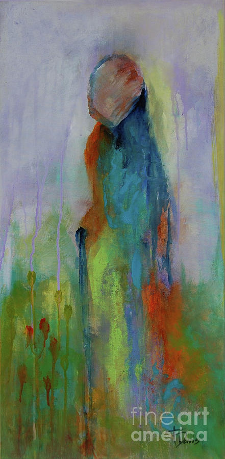 Blue Painting - Lead Me by Terri Davis
