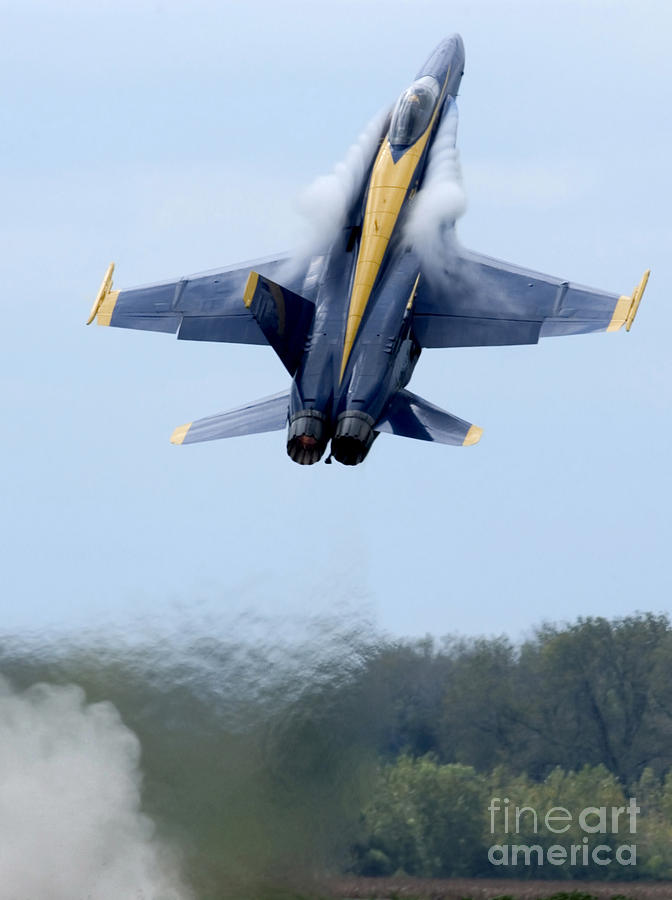 Lead Solo Pilot Of The Blue Angels Photograph by Stocktrek Images