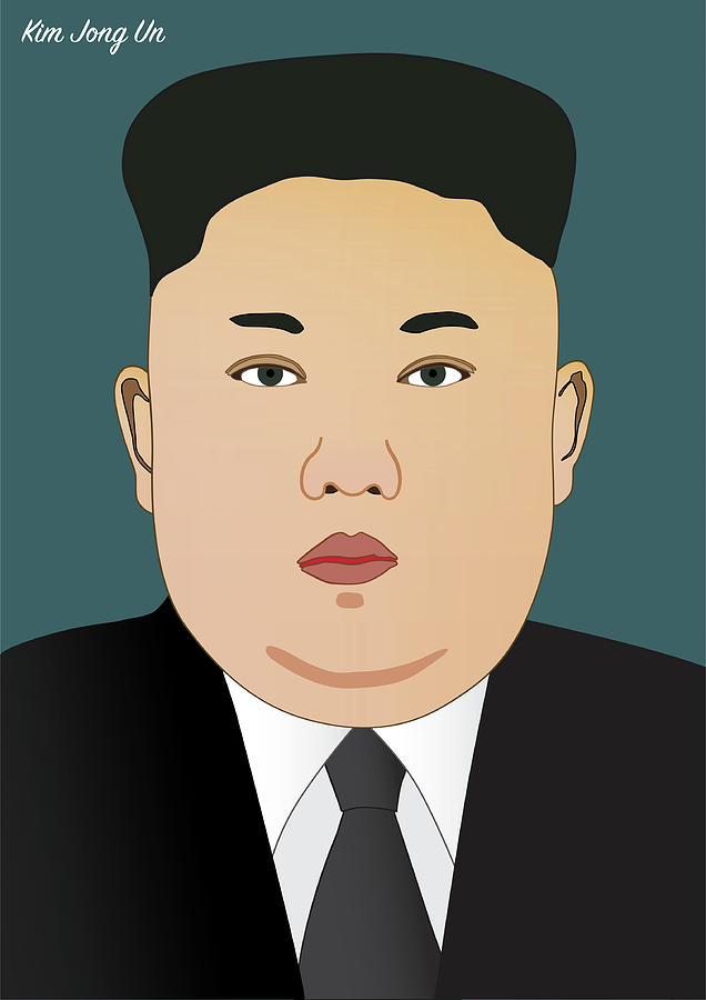 Leader Kim Jong Un Drawing by Alain De Maximy