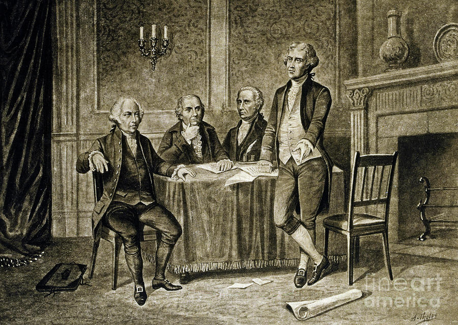 Thomas Jefferson Drawing - Leaders of the First Continental Congress by Augustus Tholey