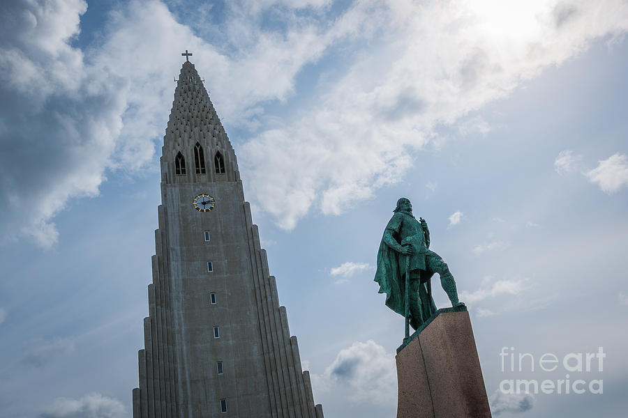 Leif Erikson Statue in Iceland Photograph by Michael Ver Sprill