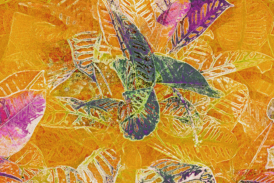 Leaf Pattern 14 Digital Art by Lynda Lehmann