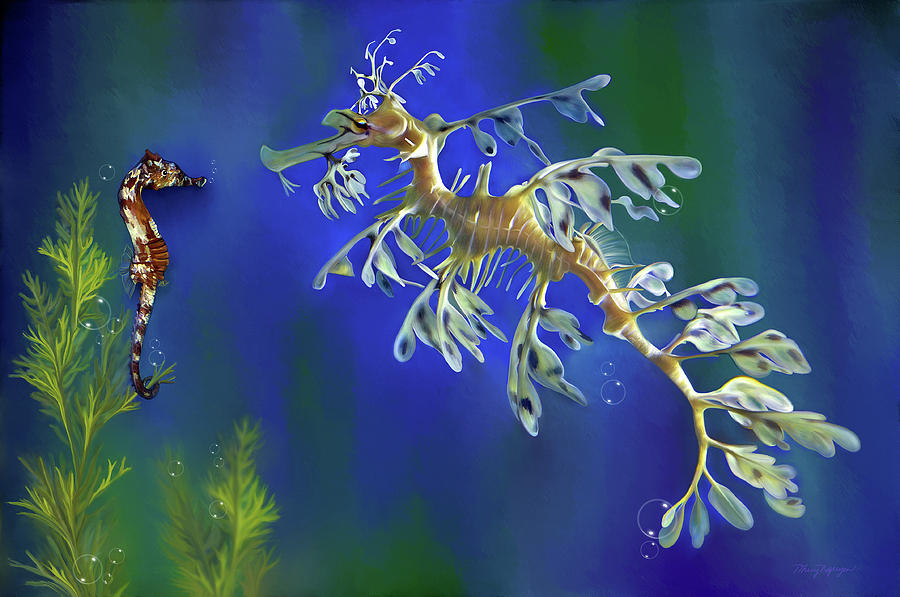 Leafy Sea Dragon Digital Art by Thanh Thuy Nguyen