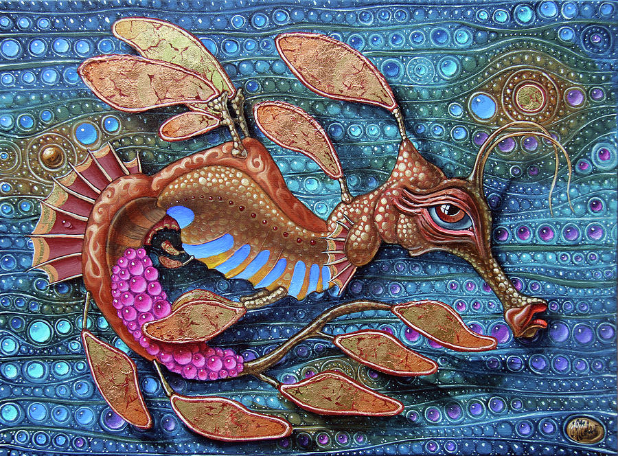 Leafy seadragon Painting by Victor Molev