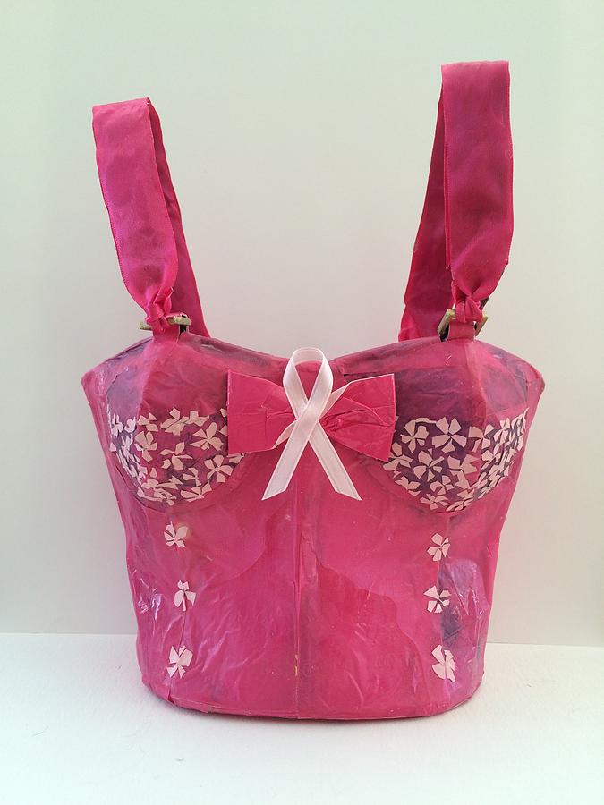 Leahbra Bag Pretty in Pink Mixed Media by Leah Tomaino