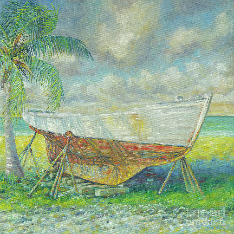 Boat Painting - Lean On Me by Danielle Perry