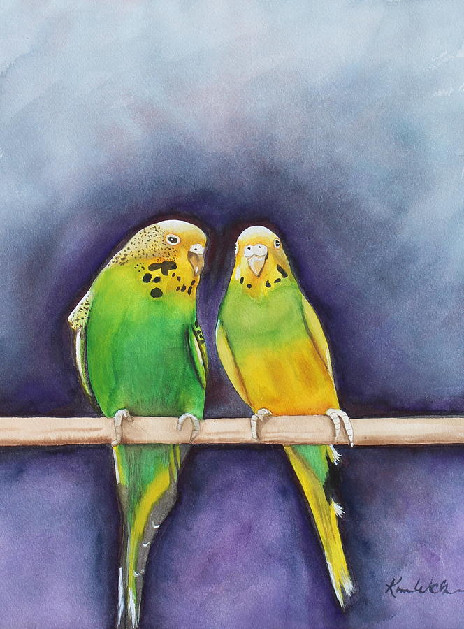 Lean On Me Watercolor Painting by Kimberly Walker