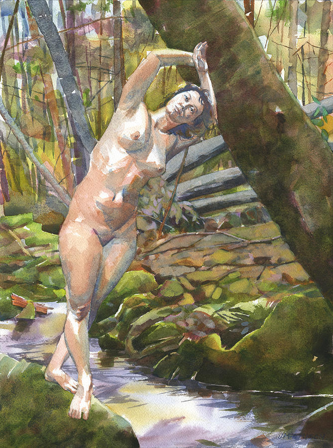 Nude Painting - Lean Two by Jeff Mathison