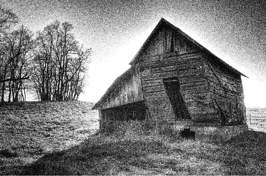 Leaning Barn Photograph by Don Wolf