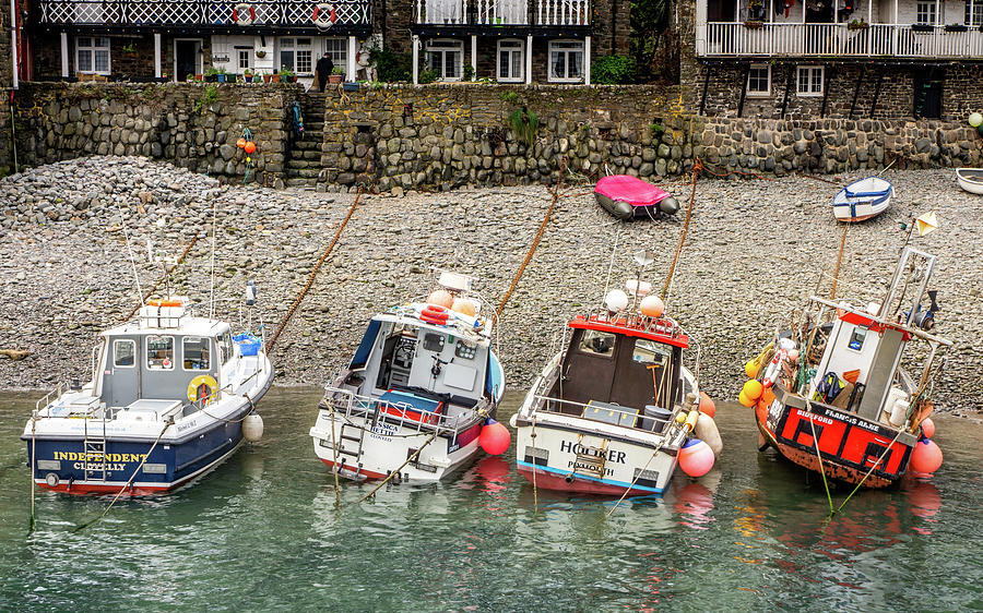 Leaning Boats of Clovelly Photograph by Framing Places