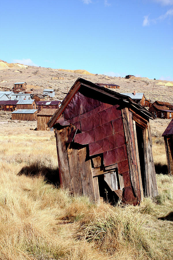 Leaning Bodie Outhouse Photograph by Art Block Collections