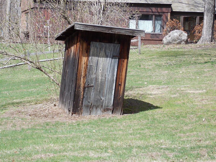 Leaning Outhouse Photograph by Catherine Gagne