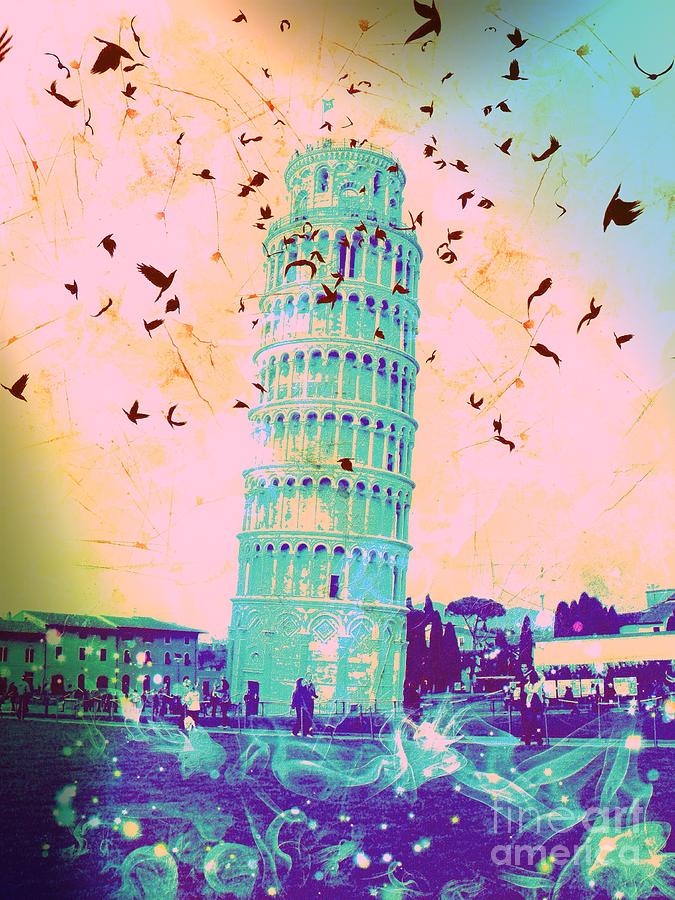 Leaning Tower of Pisa 21 Digital Art by Marina McLain