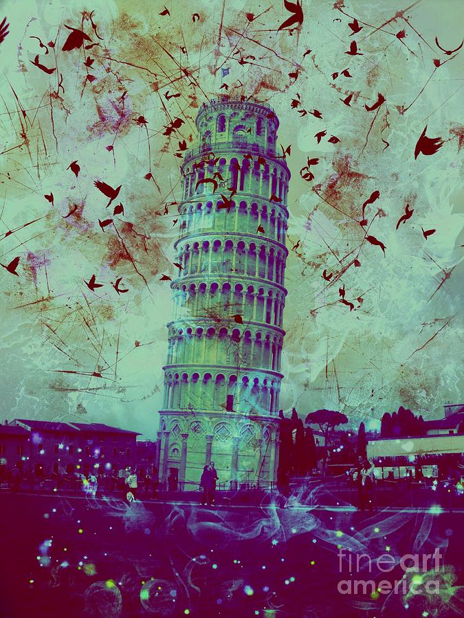 Leaning Tower of Pisa 27 Digital Art by Marina McLain