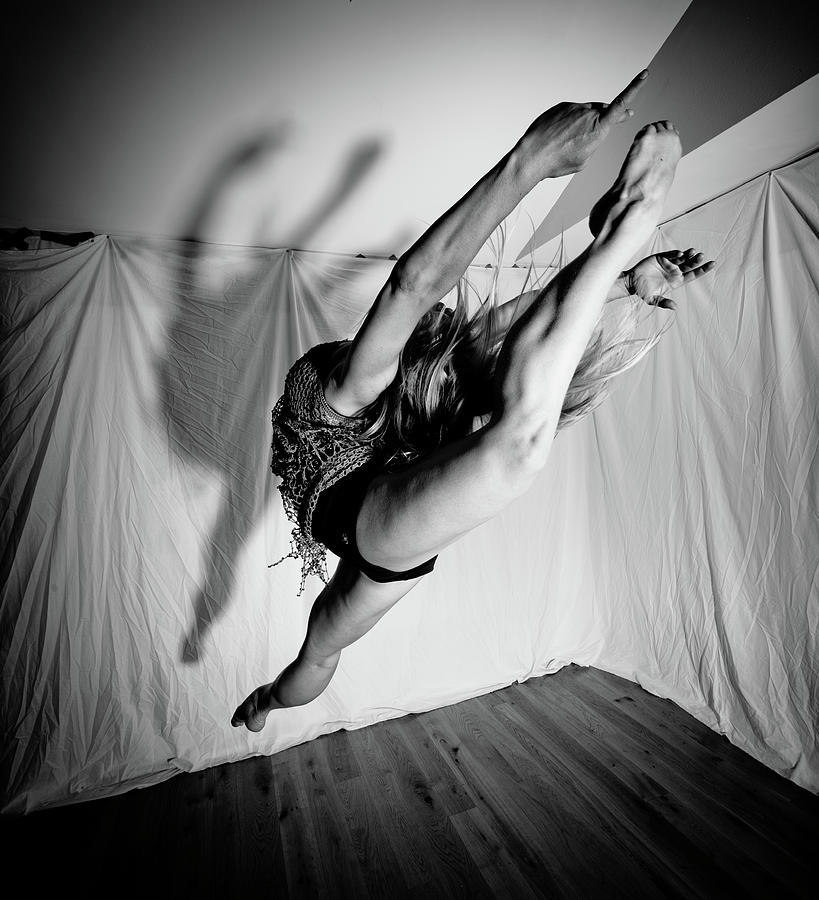 Leaping in Studio Photograph by Scott Sawyer