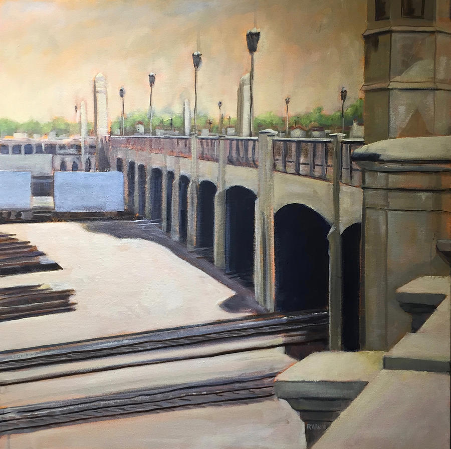 Leaping Viaduct Painting by Richard Willson