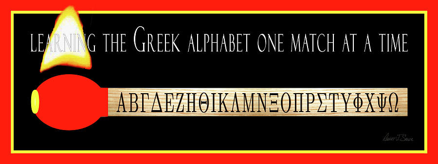 Learning The Greek Alphabet Digital Art by Robert J Sadler