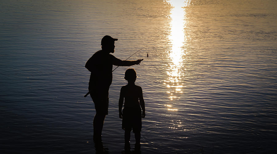 Learning to Fish Photograph by Chad Rowe Learning to Fish Photograph by Chad Rowe