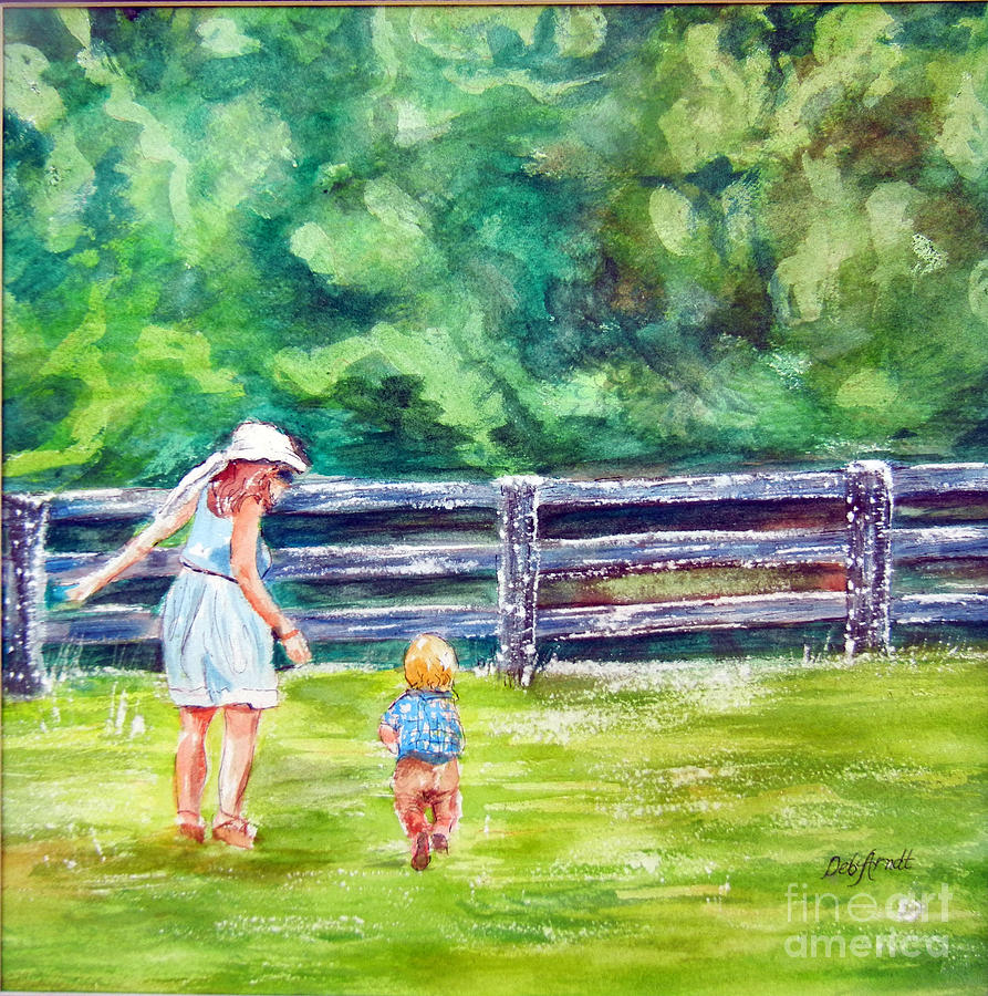 Learning Young Painting by Deb Arndt