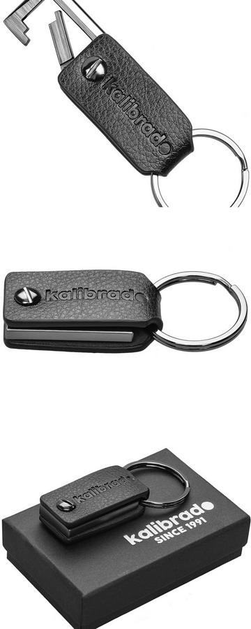 Men PU Leather Metal Car Keychain Italy Keyring Purse Bag Key Chain Ring Keyfob