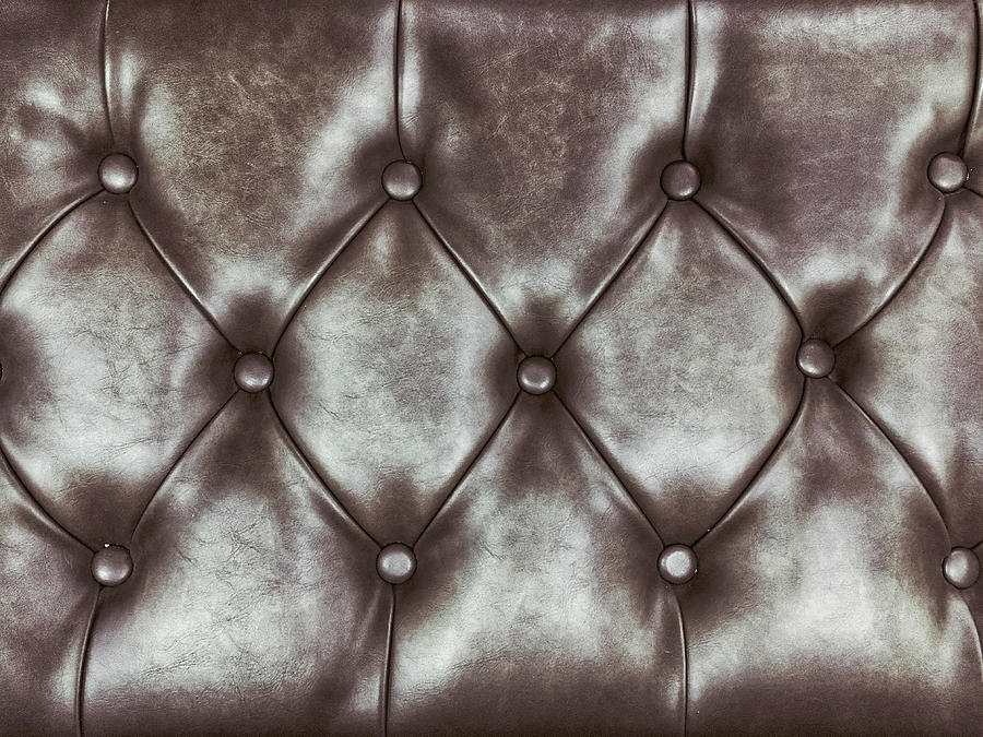 Leather upholstery background  Photograph by Tom Gowanlock