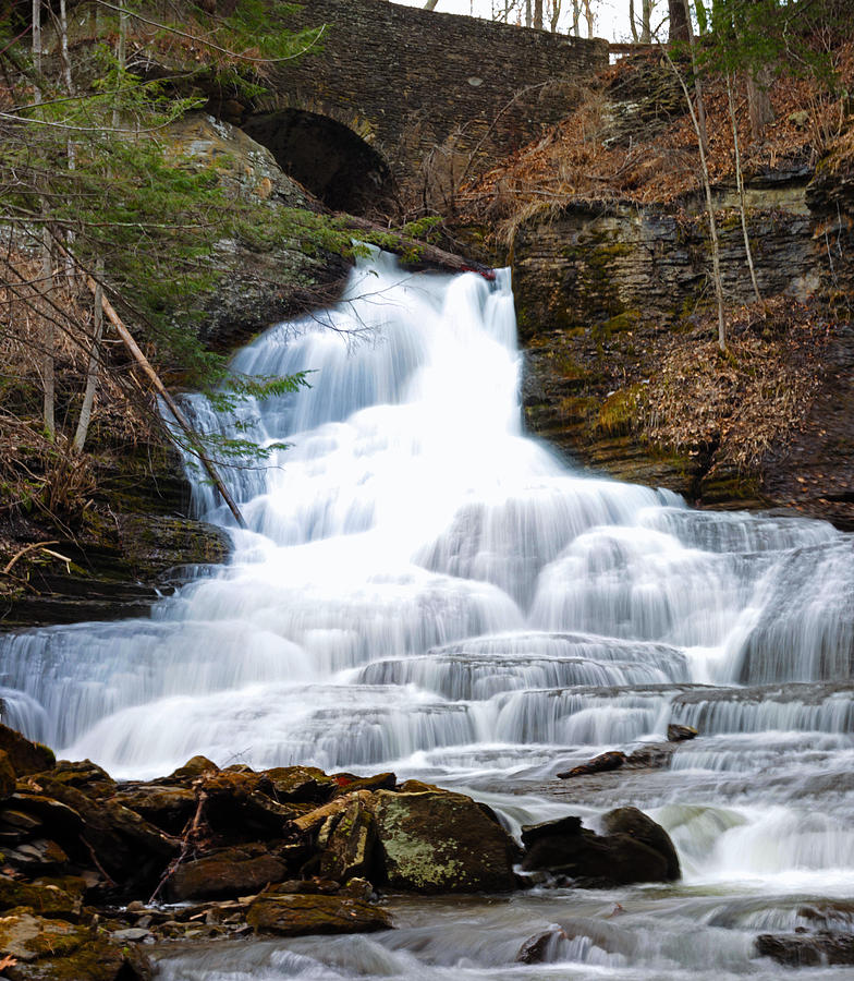 Spring Photograph - Leatherstocking Falls by Kyle Llewellyn