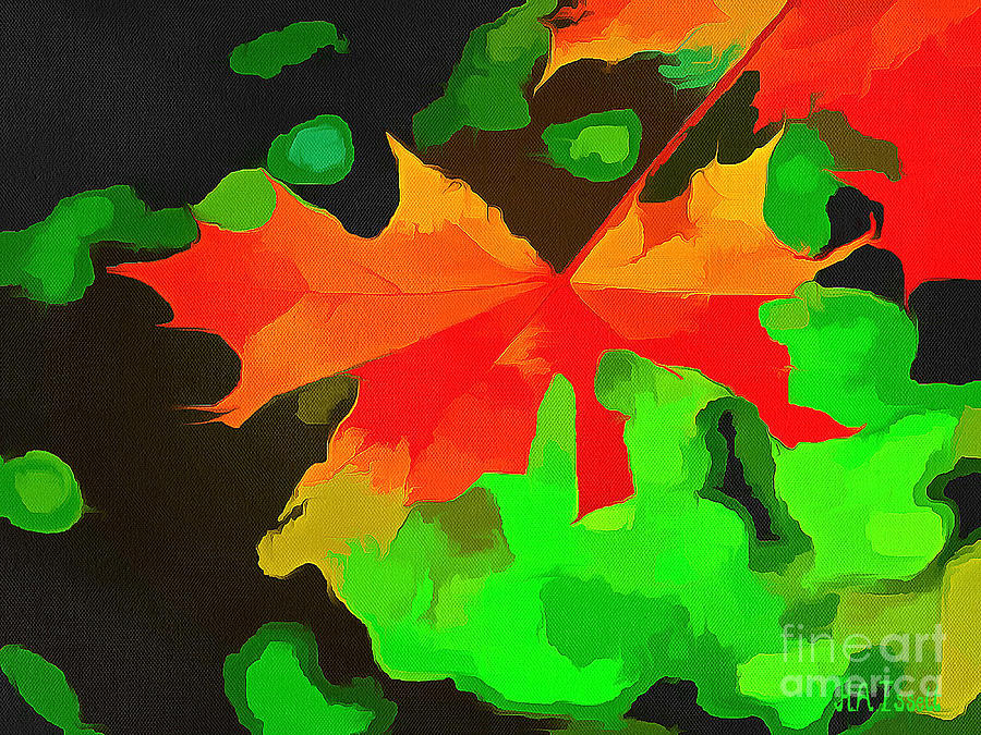 Leaves Digital Art by Humphrey Isselt
