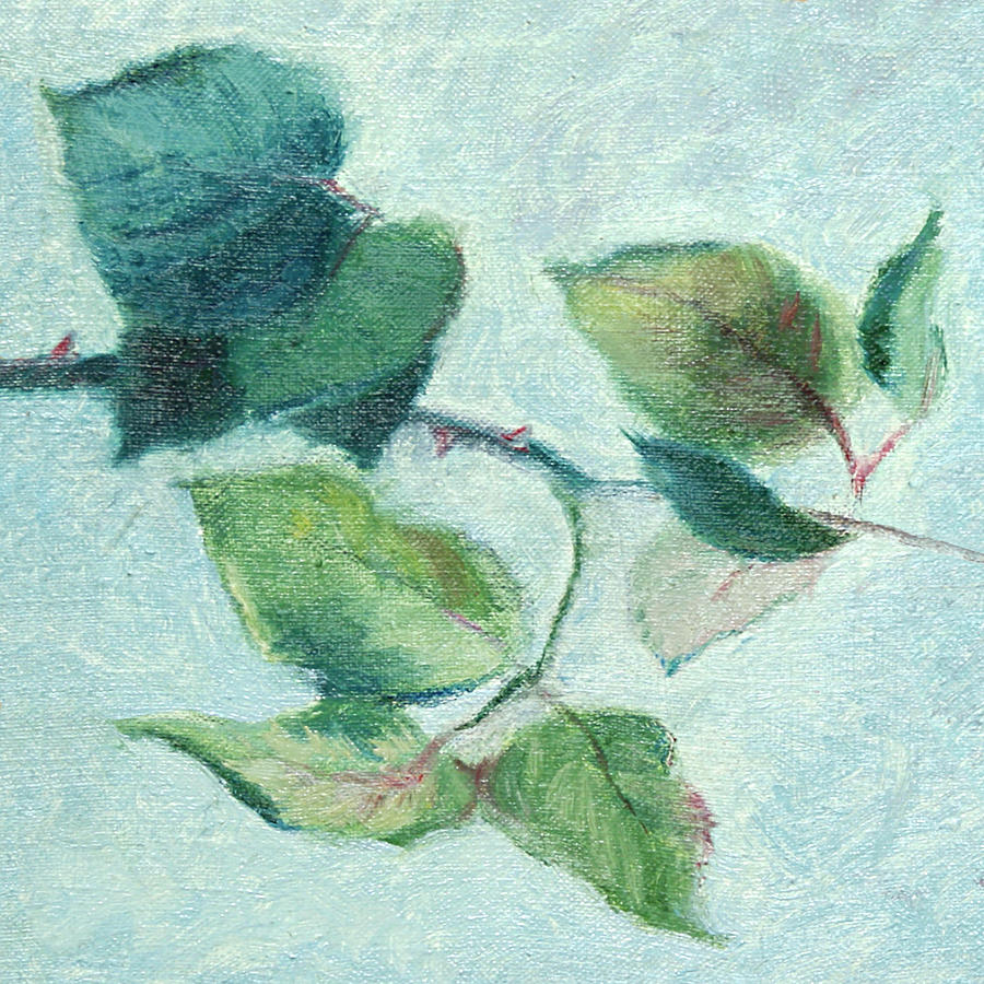 Leaves. Impression. Painting by Masha Batkova